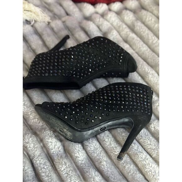 Michael kors mk Dani bootie/boot sz 8 black heel shoe - Picture 1 of 11